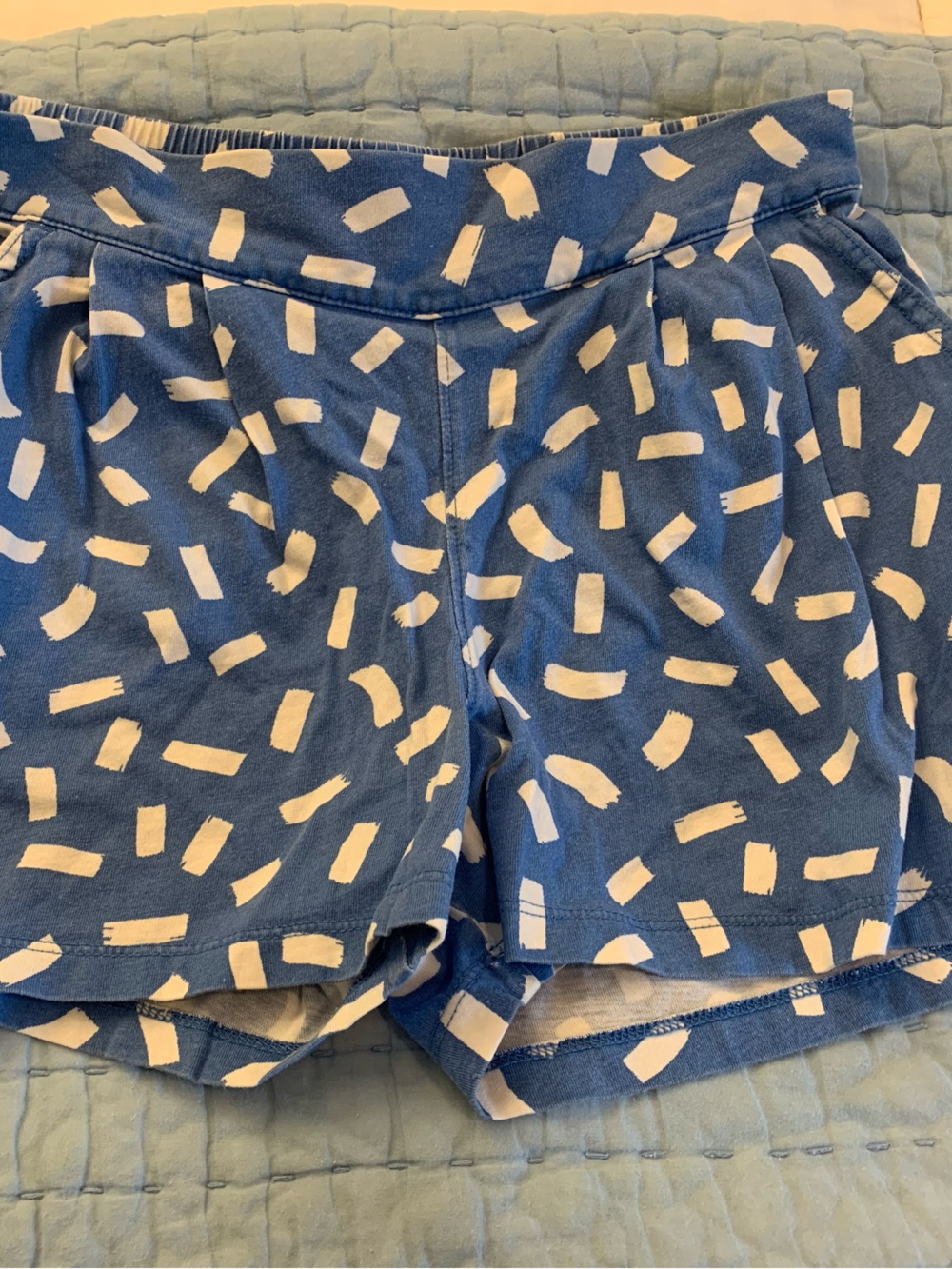 Tea Collection Blue and White Patterned Girls' Shorts
